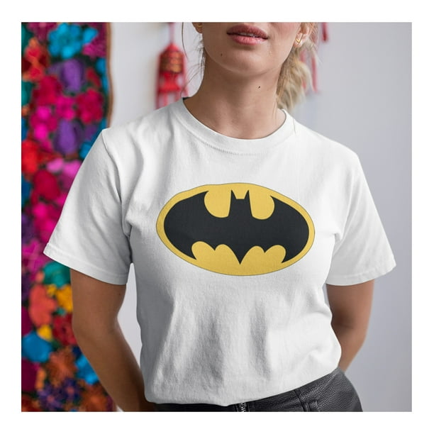 Camiseta BATMAN de mujer ▷Diseño gotas de pintura