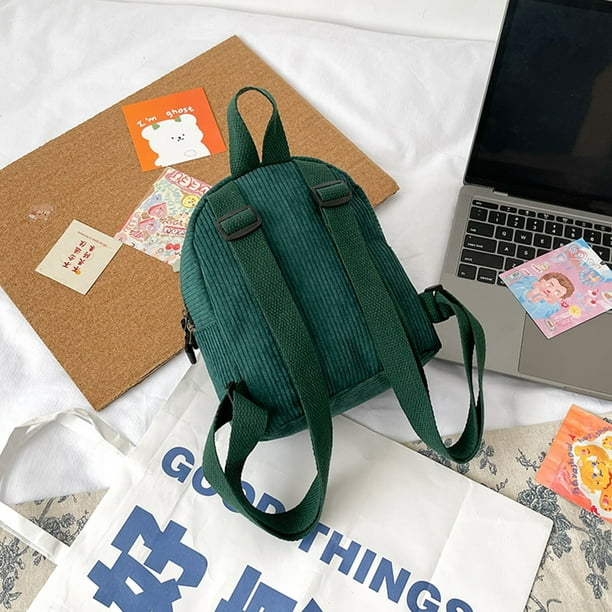 Repulsión académico archivo Bolsa Mini mochila de moda para mujer mochilas pequeñas sólidas de pana  mochilas de viaje Retro JShteea Para Estrenar | Walmart en línea