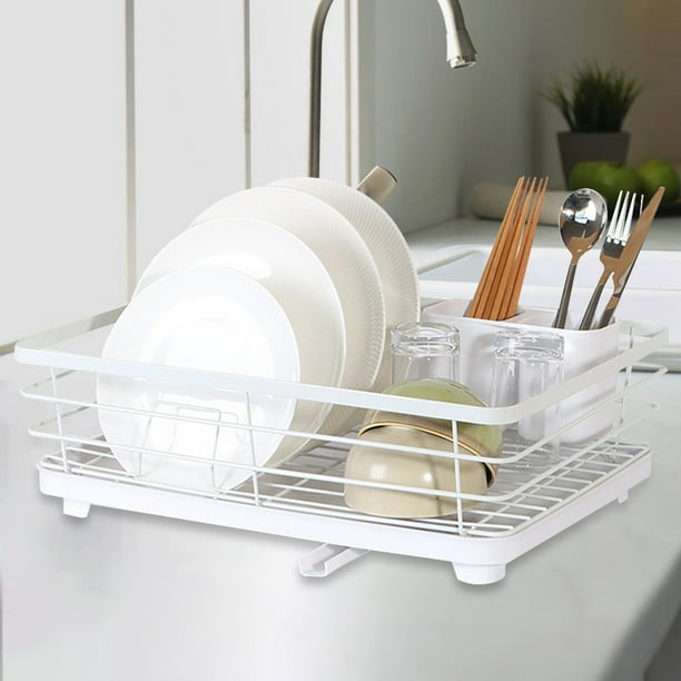 Estante para secar platos de 1 pieza, estante para platos que ahorra  espacio, estante para platos para mostrador de cocina, estante para secar  platos