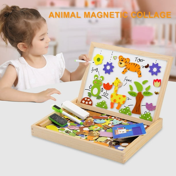 Juguetes para niñas de 1-4 años, tablero de dibujo magnético para