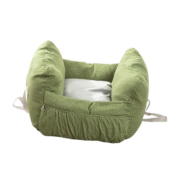 Asiento de coche para perro, asiento elevado suave y cómodo para perros  pequeños, medianos y grandes, asientos desmontables y lavables, correa de