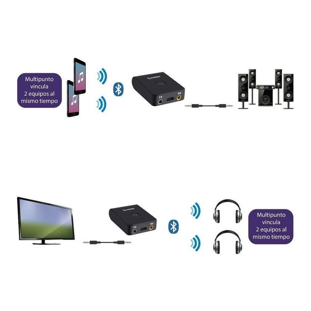 Transmisor Receptor De Audio Genérico Color Dorado Bluetooth