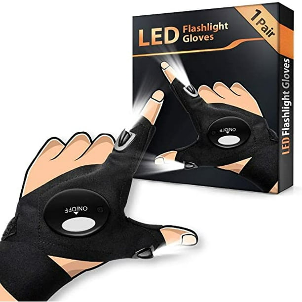 Guantes de Pesca con Luz Led, Guantes de Linterna LED 1 Par