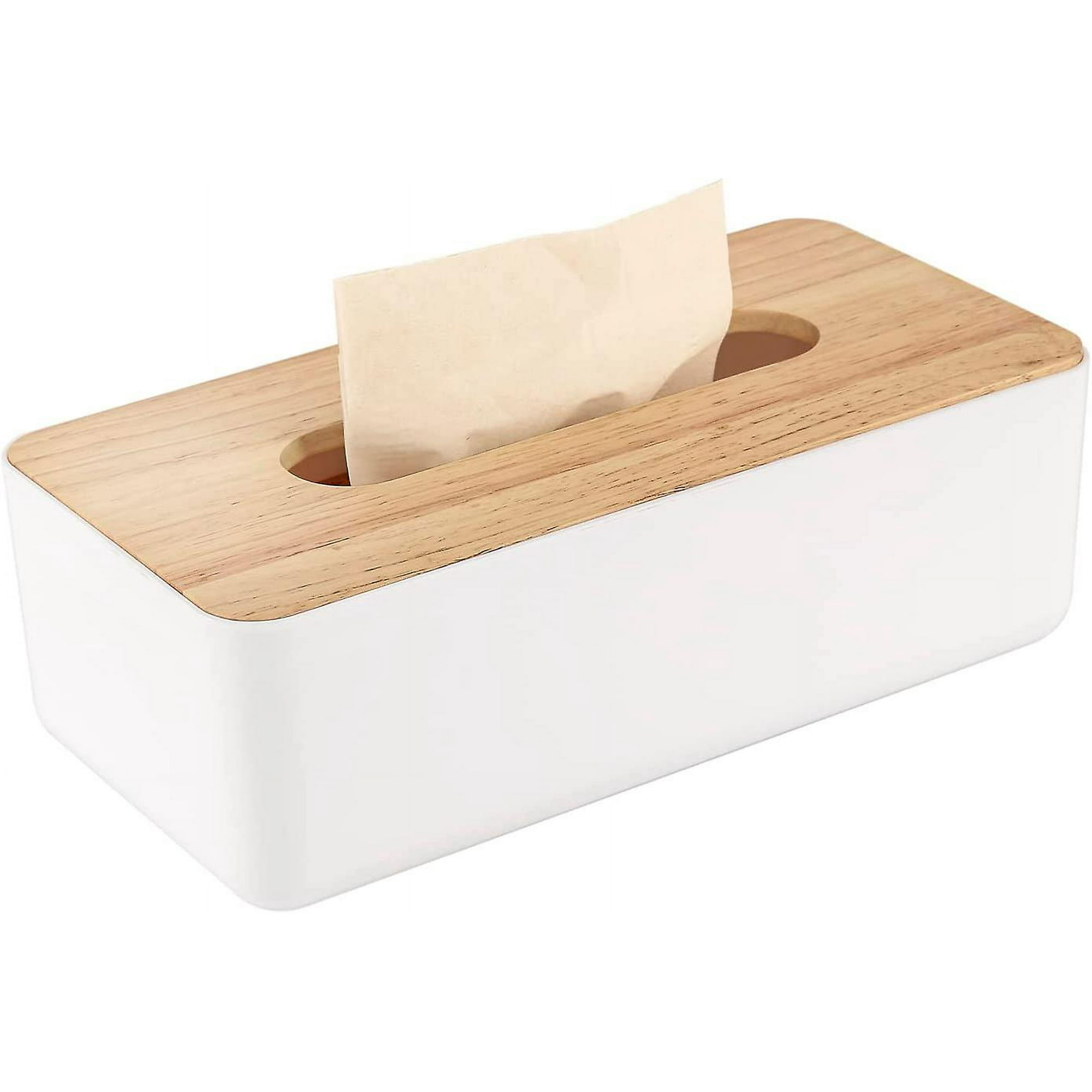 Cubierta resistente para caja de pañuelos desechables para pañuelos  faciales de papel, mini soporte cuadrado para dispensador de pañuelos para  baño