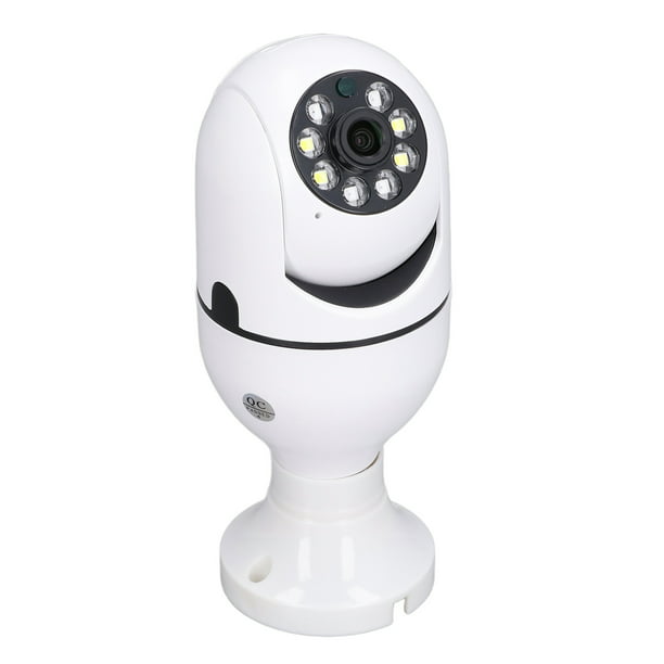 Cámara de bombilla de 3MP, cámara de seguridad para vigilancia doméstica,  foco E27 panorámico de 360 grados, cámara IP inalámbrica de seguridad para