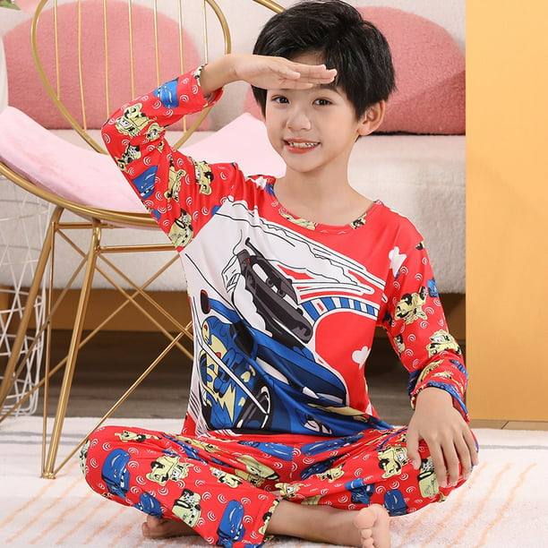 Conjuntos de pijamas de Disney Cars ropa dormir con estampado de dibujos animados, Pijama para niños, ropa de dormir, Pijamas para Pijamas para niños de 8 95-105cm Gao