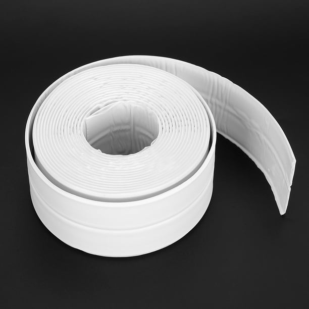 Sellador de silicona blanca para el baño - Cinta de sellado para cocina o  baño - Anti-moho y cinta autoadhesiva a prueba de fugas adecuada para  muchas ocasiones