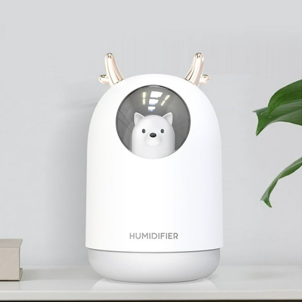 Mini humidificador inalámbrico, humidificador frío colorido, humidificador  de fuente de alimentación USB, humidificador de aire portátil, lámpara de