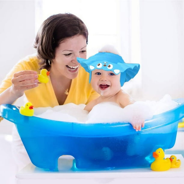 5 piezas gorro de ducha para bebés y niños gorro de baño para bebés gorro  de ducha visera de baño para niños gorro de protección para el cabello  (cerdo rosa)