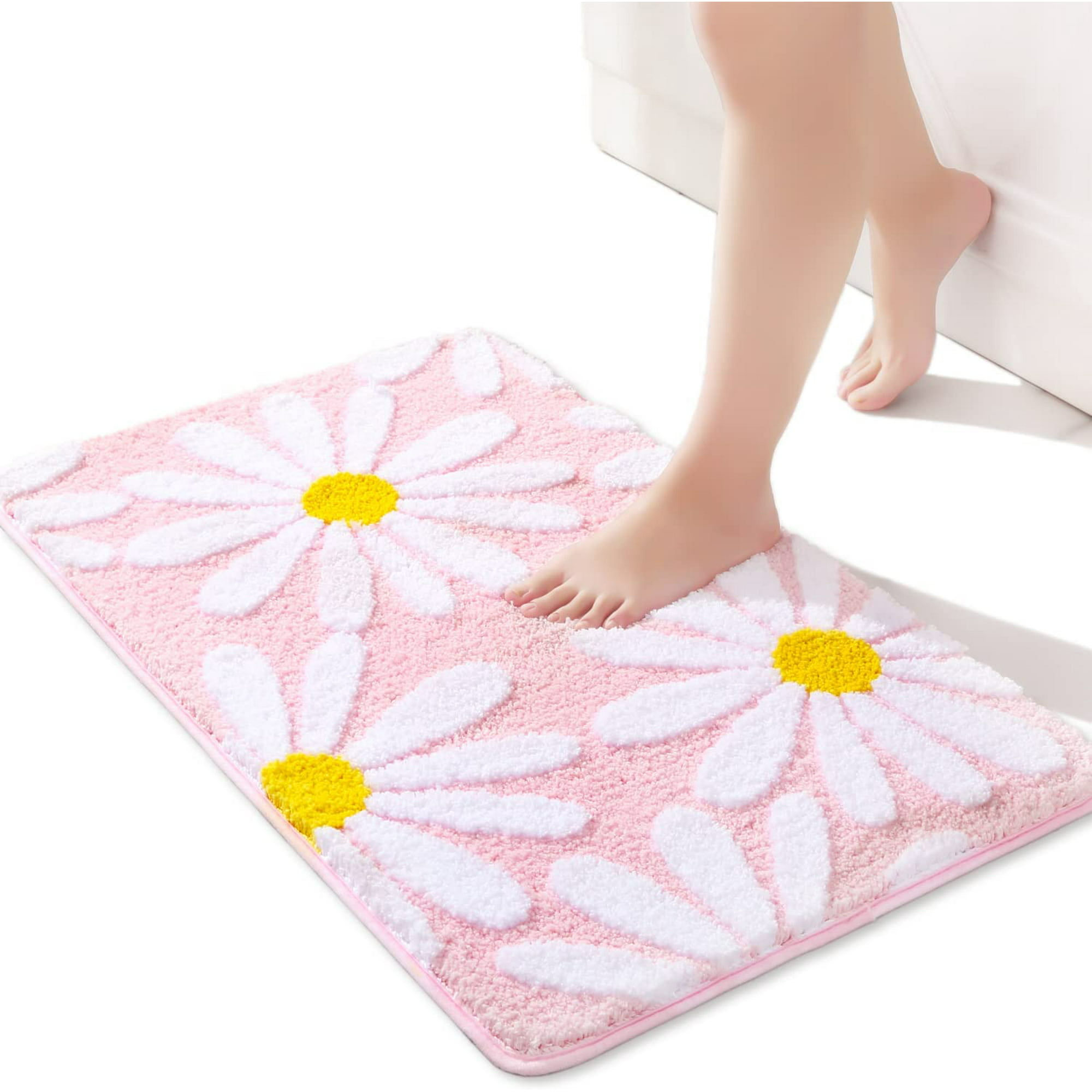 Comprar Alfombrillas de diatomita para baño con flores tridimensionales,  calzado antideslizante, absorbente para alfombras de baño