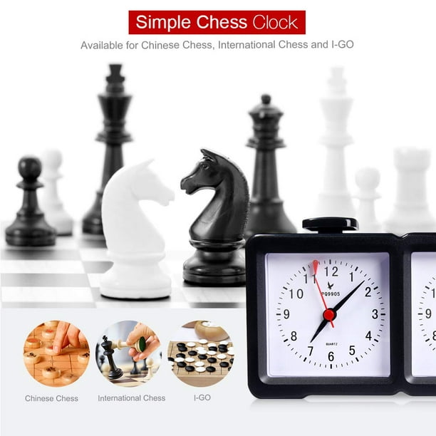 Reloj de ajedrez profesional portátil multiusos 3 en 1 Juego de  temporizador de ajedrez digital yeacher Temporizador