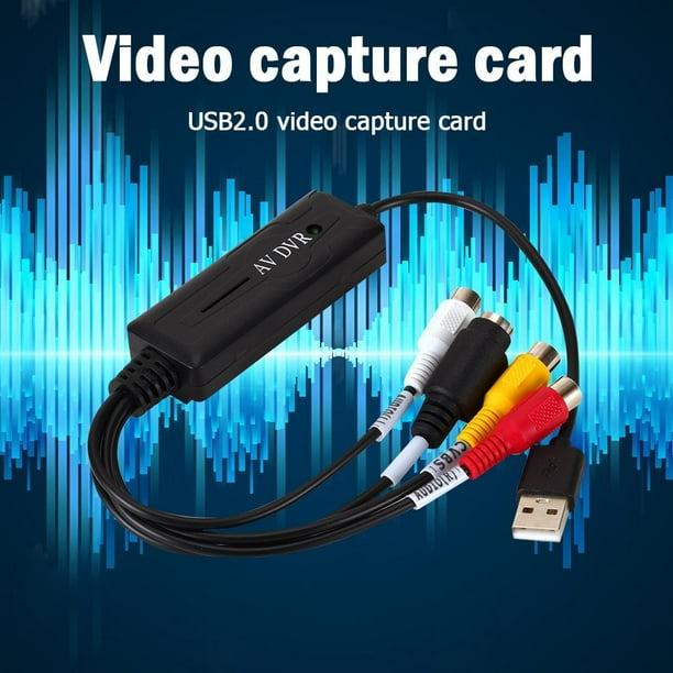 Convertidor de VHS a Digital, convertidor de vídeo USB 2,0, tarjeta de  captura de Audio