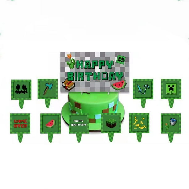 Minecraft globos Minecraft fiesta de cumpleaños globos de papel de aluminio  para niños fiesta clásic El Mercado de Encantos