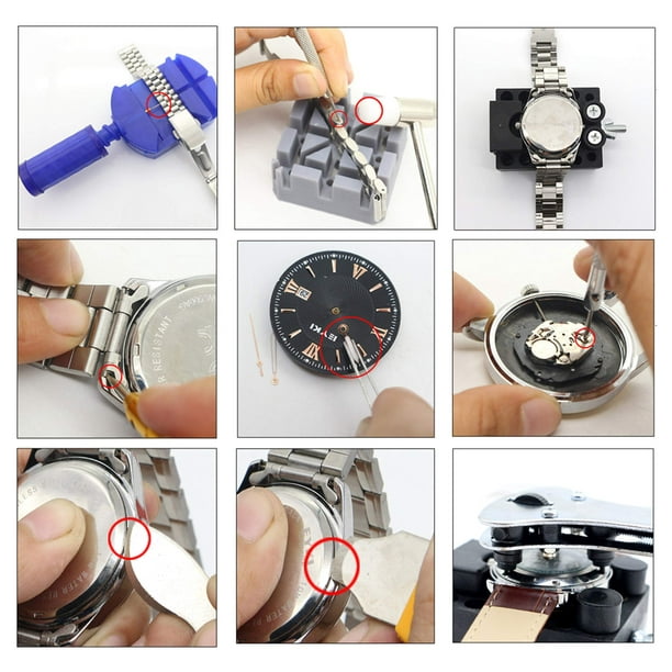 Set De Herramientas Relojero Reloj Reparación Con Estuche