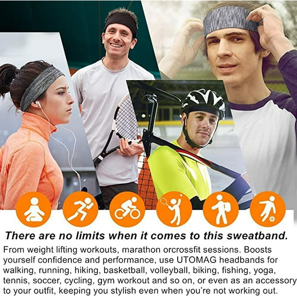 Diadema deportiva para mujeres y hombres, para entrenamiento, diademas,  para correr, fitness, yoga, baloncesto, etc.