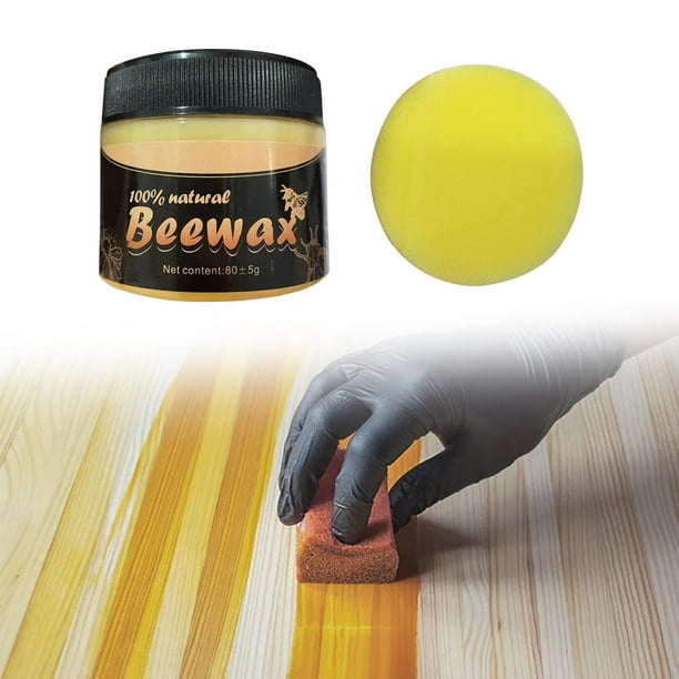  Wood Seasoning Beewax - Pulidor tradicional de cera de abeja para  madera y muebles : Salud y Hogar