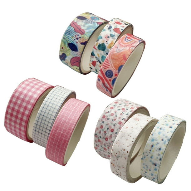 AGU juego de cintas adhesivas con estampado, 20 rollos, cinta adhesiva  decorativa para bricolaje, manualidades, embellecer diarios, planificadores  con