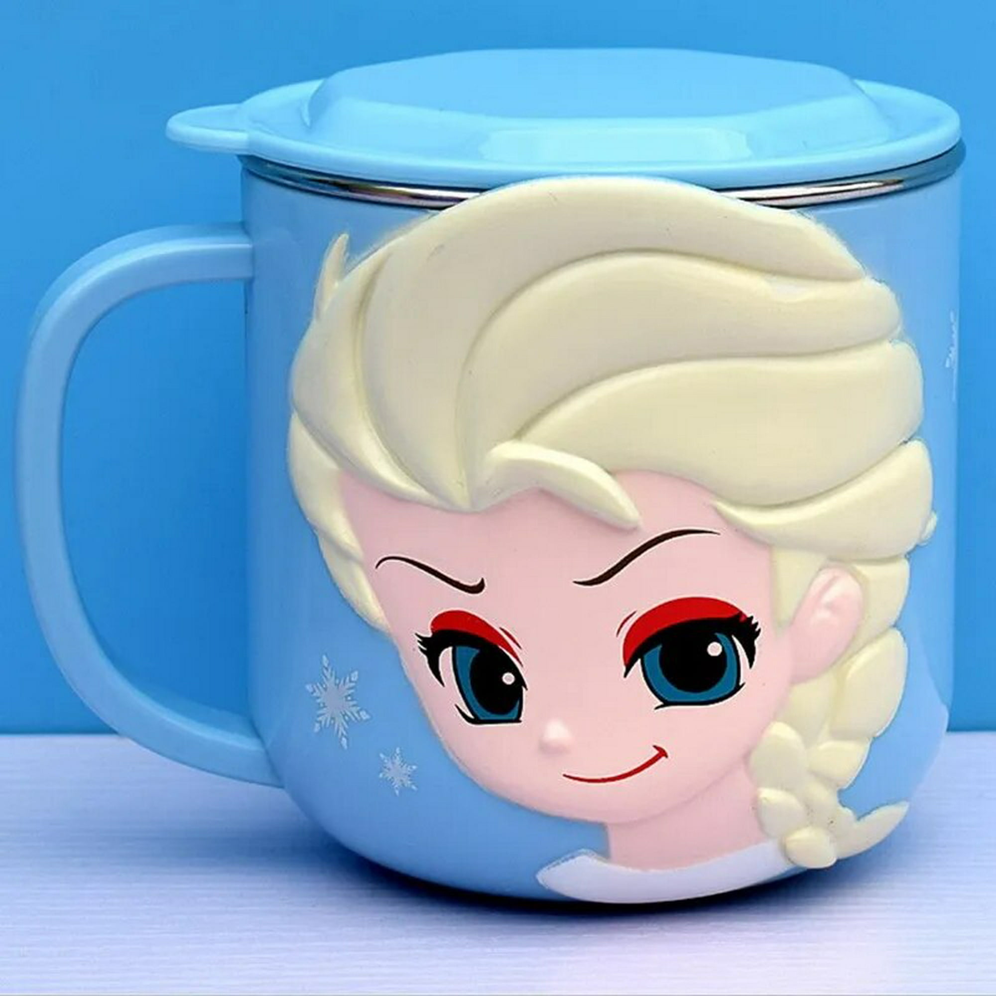 Disney-tazas de acero inoxidable de 260ml para niños, taza de café con  leche de princesa de dibujos animados, tazas térmicas desmontables de doble  pared - AliExpress
