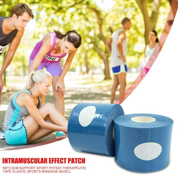 Vendaje Deportivo 5mx2.5cm Tape Bandage Sport Fitness Roll Adesivo elastico  per la cura dell'adesivo Sywqhk Para Estrenar