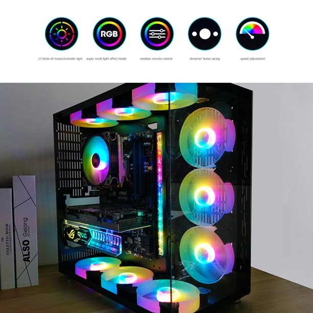 COOLMOON 28cm RGB PC Case LED Strip 5V Luminous Small 4 Pin Barra de luz  magnética