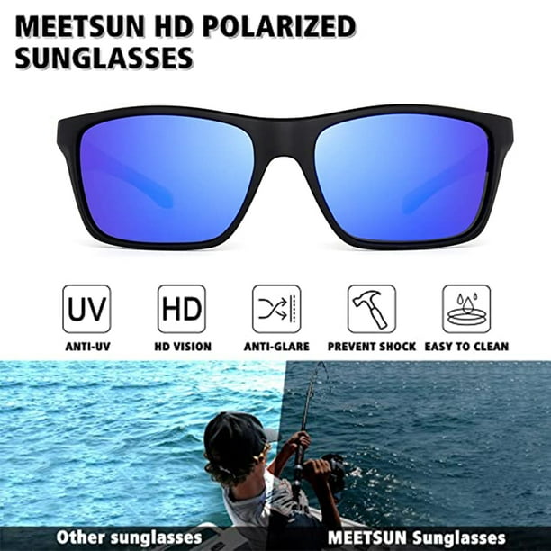 Gafas De Sol Polarizadas Para Hombre Lentes Cuadrado Men Sport Sunglasses  Negro