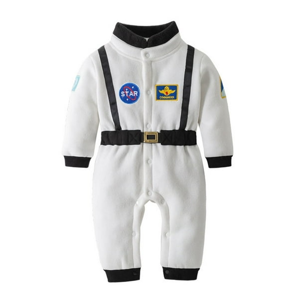 Disfraz De Astronauta Para Bebés Niñas Niños De Manga Larga Ropa De Espacio  Grueso Halloween Babe Dress Up