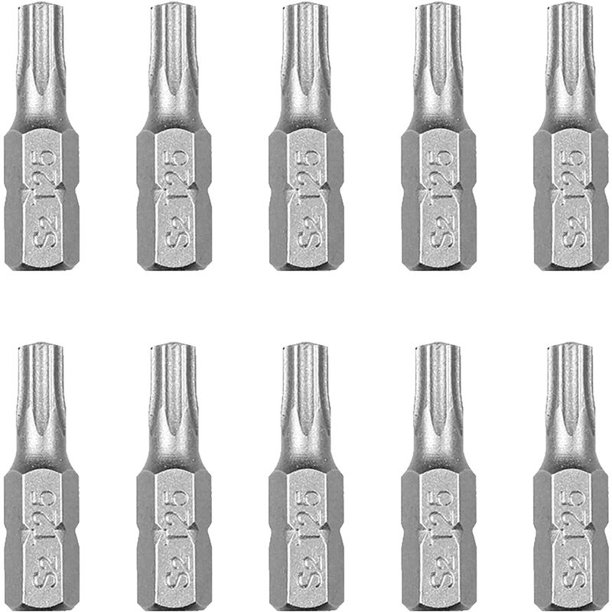 Puntas de destornillador Torx, Versailles 10PCS Punta de destornillador  eléctrico corto, Punta de destornillador de acero aleado, Herramienta de destornillador  eléctrico con mango Torx, Punta Torx (L TUNC Sencillez