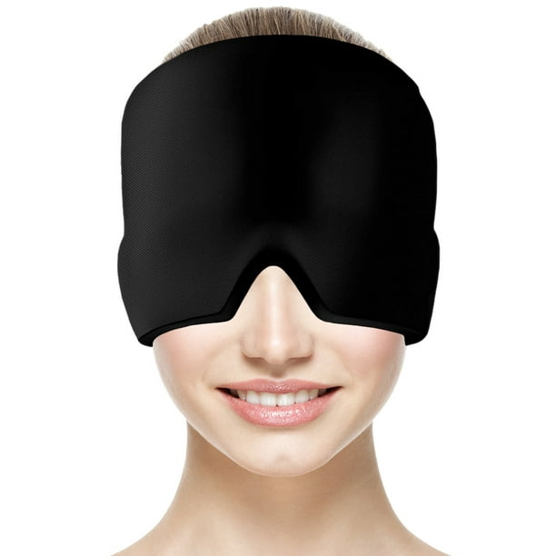Gorra de alivio de dolor de cabeza y migraña, máscara de hielo para dolor  de cabeza, sombrero de hielo para aliviar la máscara de sueño