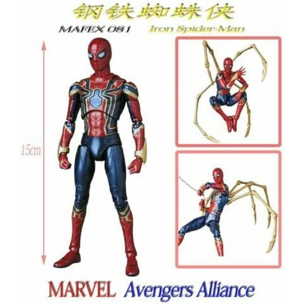 Mafex No.081 Avengers Infinity War Iron Spider Juego de figuras de