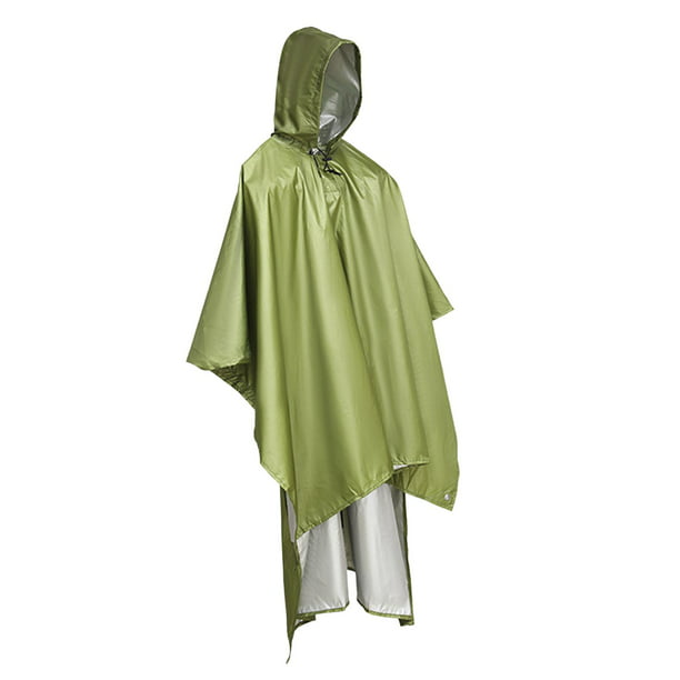 2 Impermeables Para La Lluvia Hombre Mujer Ponchos Con Capucha Verde  Impermeable