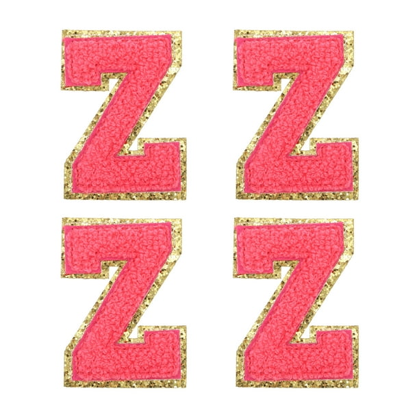 Morcheiong 26 parches de letras de felpilla autoadhesivas de la A a la Z,  letras termoadhesivas para ropa, tela, zapatos y bolsas (verde brillante)
