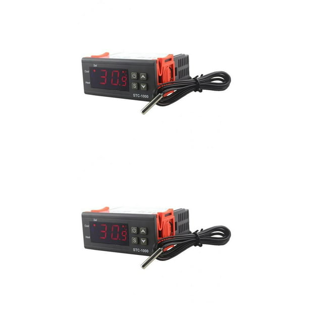 50-120 ℃ Interruptor de control de temperatura digital Controlador de  termostato de calor y frío 12 Zulema Controlador de temperatura digital