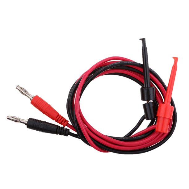 Cable de conexión Banana Cocodrilo Rojo y Negro