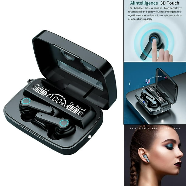 Comprar Auriculares con cancelación de ruido, Bluetooth 5,0, auriculares  inalámbricos con carga rápida, micrófono CVC 8,0, almohadillas suaves,  graves profundos HIFI