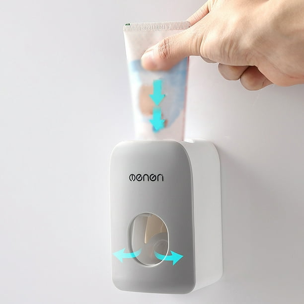 exprimidor de pasta dental dispensador de crema de dientes para pared  automatico facil de usar.