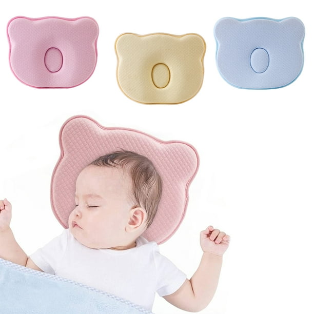 Almohada de cabeza estereotipada para bebé, almohada de confort para recién  nacidos, corrección de la forma de la cabeza al dormir, almohada  antidesviación para bebés, Moda de Mujer