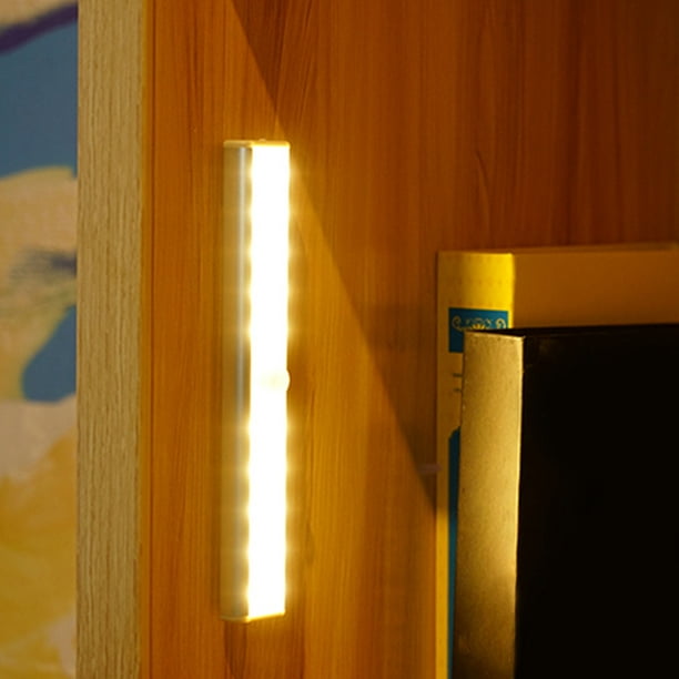 Inteprter Sensor de movimiento recargable, luz LED para armario, armario,  iluminación para pasillo, pared, luz nocturna inalámbrica, lámpara de  barras Iluminación y accesorios No.01 Inteprter HA003101-01