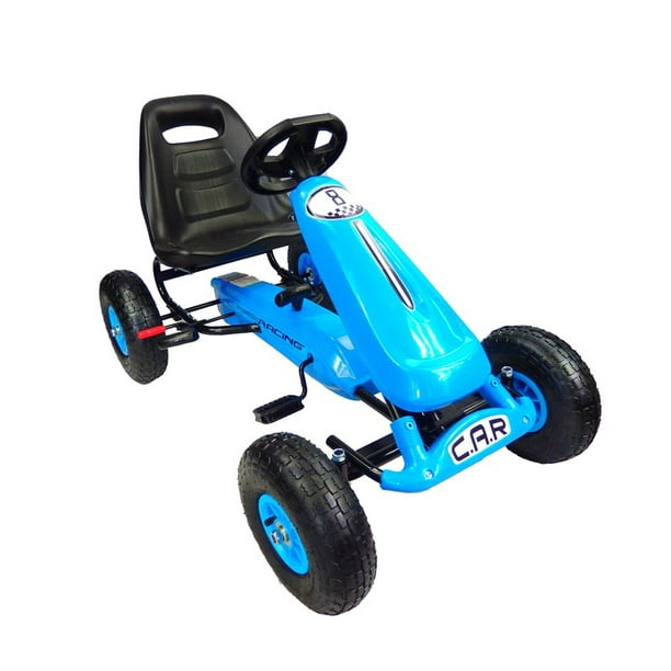 Go Kart a Pedales The Baby Shop - EBPMONT04 con llantas de aire Azul 