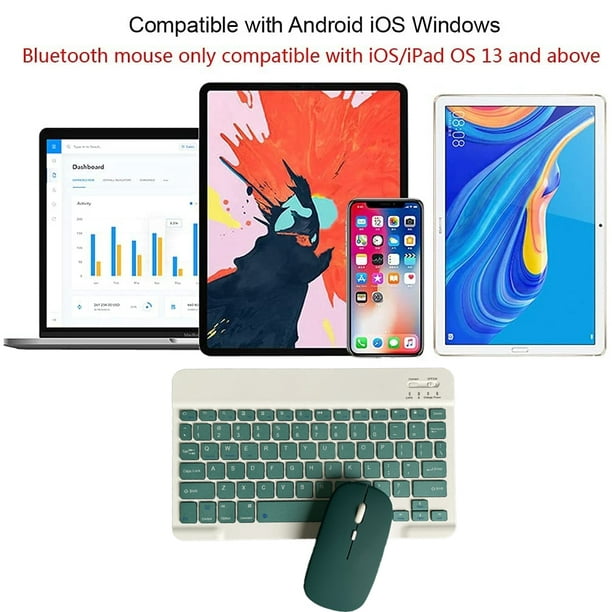 Teclado Bluetooth plegable (sincroniza hasta 3 dispositivos) Teclado  inalámbrico ergonómico portátil recargable ultra delgado compatible con  iOS