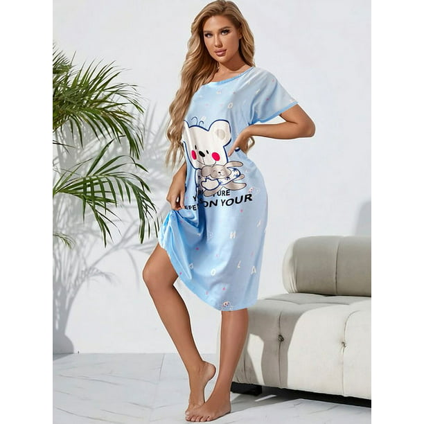 Pijama de Bata Para Dormir Dama Camisón Mujer