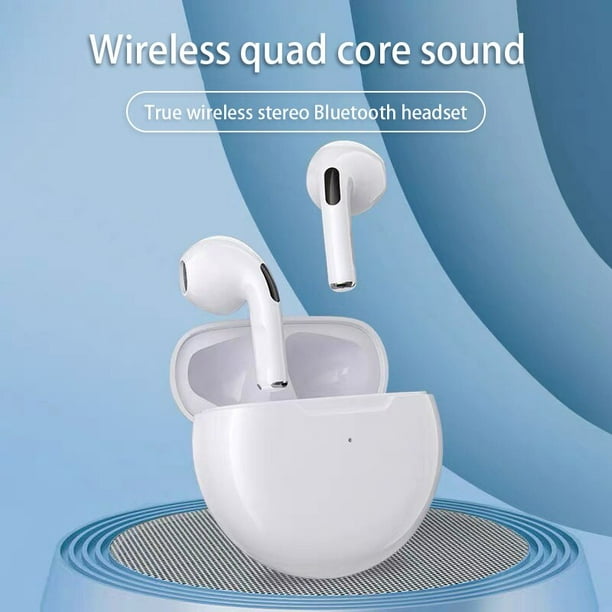 Auriculares inalámbricos Bluetooth Air Pro 6 Original TWS Auricular in –  Centro Media MX