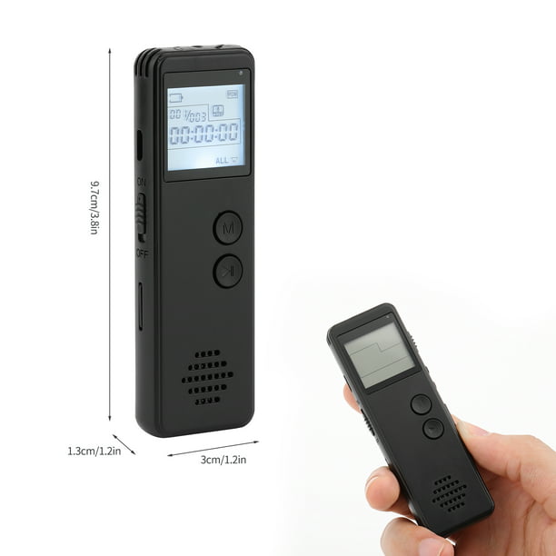 Mini grabadora de voz para conferencias, reuniones y clase -JAOK 8GB  dispositivo de grabación de cinta de audio digital con micrófono de doble