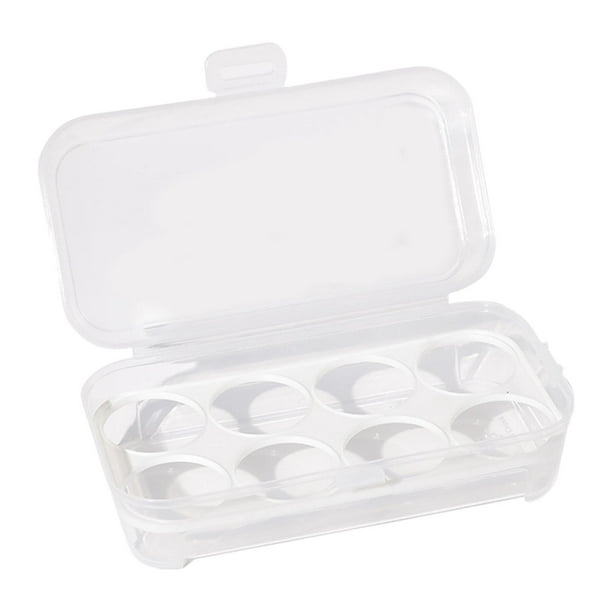 Bandeja protectora de huevos, 12 celdas, soporte de caja de almacenamiento  de plástico, paquete de 80