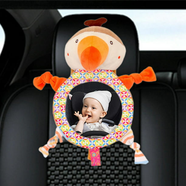  Espejo de coche de bebé, retrovisor de bebé de fácil agarre  universal para asiento trasero de bebé : Bebés