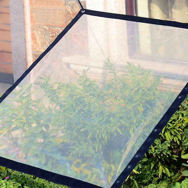 Matsuzay Lona impermeable de plástico, lona transparente reutilizable a  prueba de polvo, toldo para techo de invernadero, cubierta para Patio,  jardín Jardín y Patio No.02 Matsuzay HA012646-02