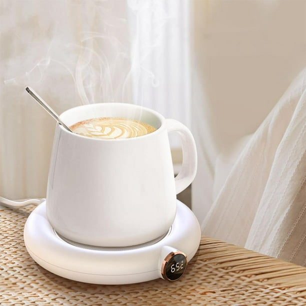 Taza de café con calefacción de 12 onzas, calentador de taza de café con  juego de tazas, eléctrico de 10 W, calentador de tazas alimentado por USB