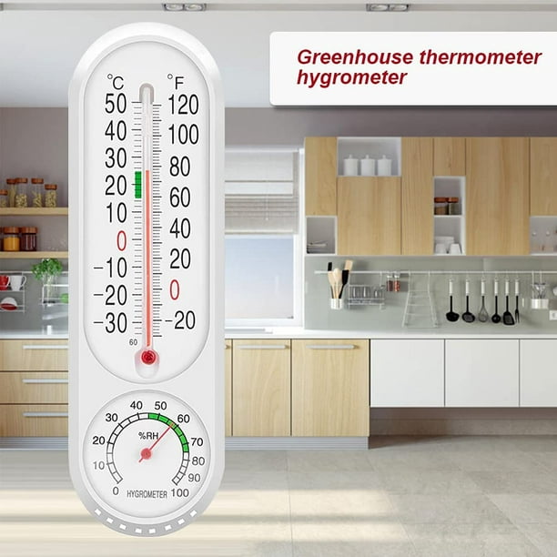 Termómetro exterior termómetro de jardín termómetro de jardín termómetro de  índice de temperatura digital pared exterior pendiente interior LingWen  8390612387418