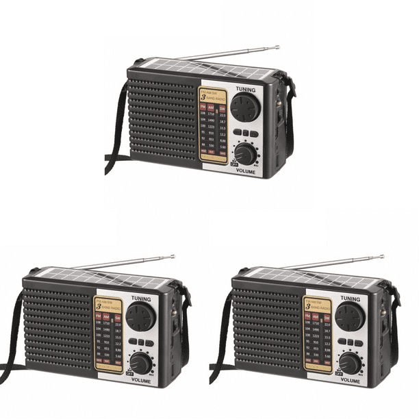 DQrwqpou AM FM SW Radio Emergencia Solar Compatible Con Con Linterna ...