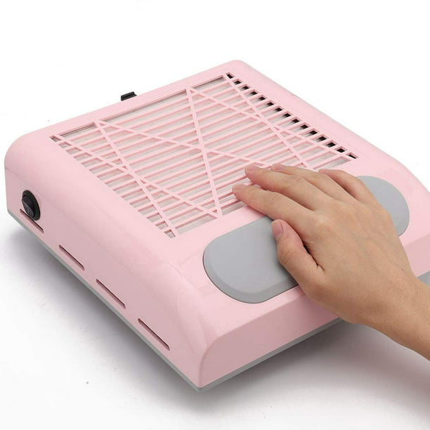 Aspirador de polvo para uñas, color rosa