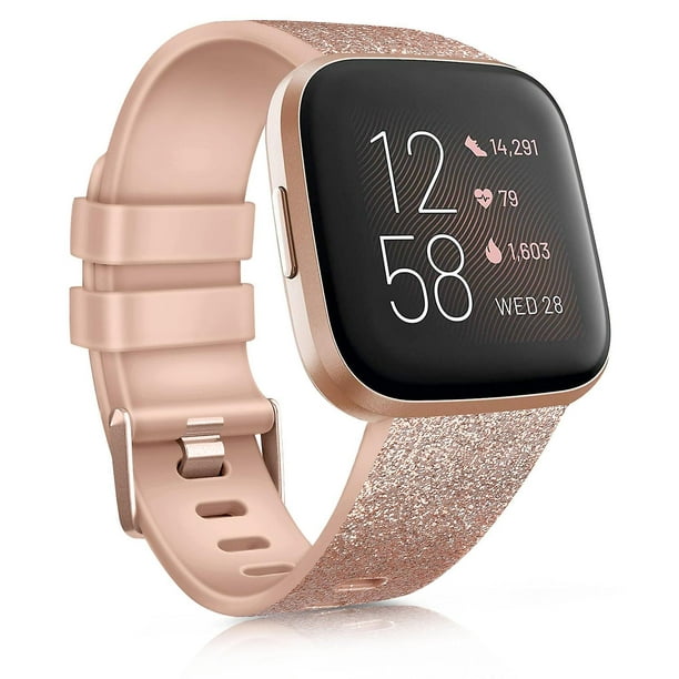 Witzon Compatible con correas Fitbit Versa/Versa Lite/Versa 2 para mujeres  y hombres, pulseras de repuesto transpirables de silicona para reloj
